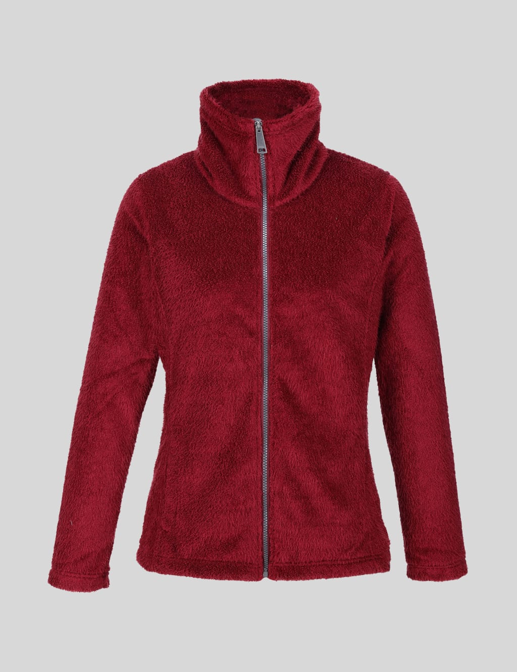 Heloise Zip Up Textured Funnel Neck Fleece image 2