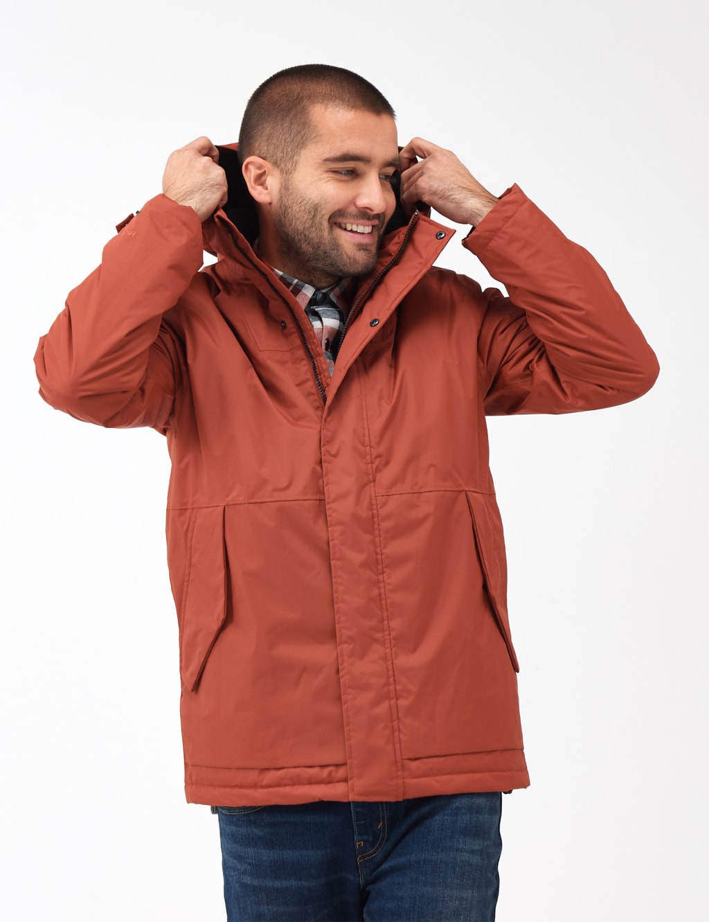 Mens orange winter on sale coats