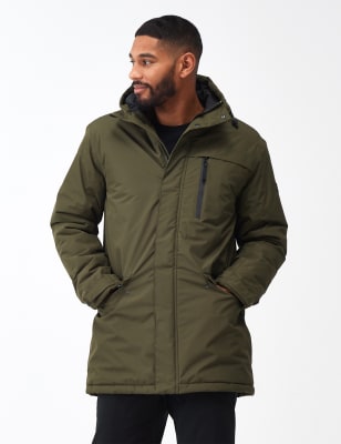 Women's Thicken Fleece Lined Parka Winter Coat Hooded Jacket With Removable Fur Collar