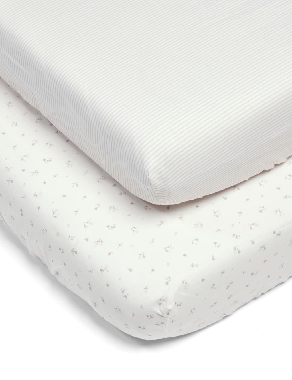 2pk Welcome to the World Cotbed Fitted Sheets image 1
