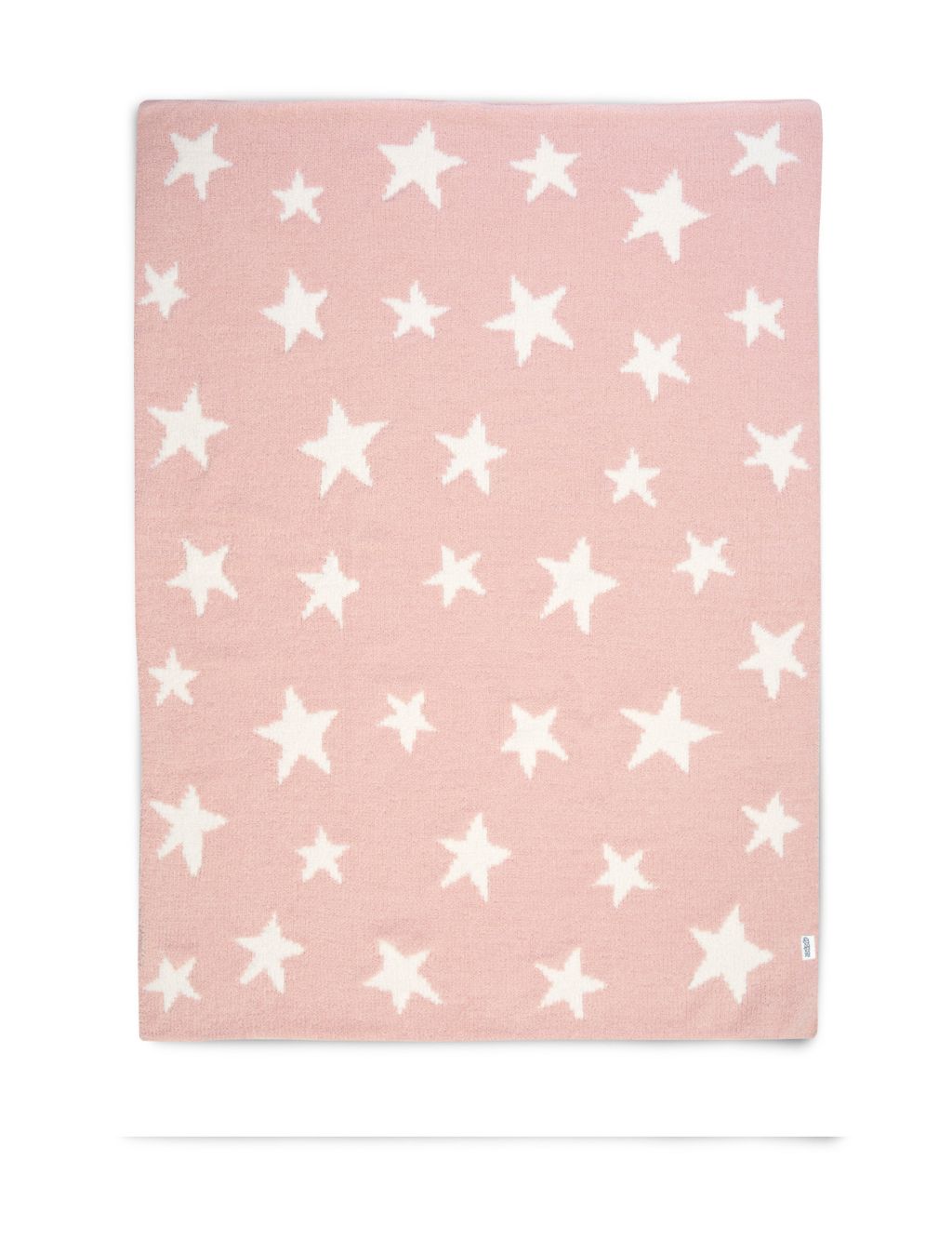 Chenille Blanket - Pink Star image 1