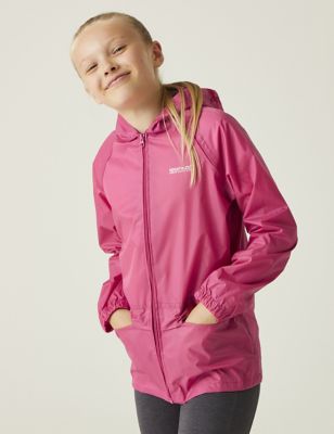 Regatta Girl's Stormbreak Waterproof Hooded Jacket (3-14 Yrs) - 3-4 Y - Pink, Pink