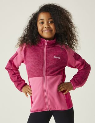 Regatta Girl's Junior Highton Full Zip III Fleece (3-14 Yrs) - 5-6 Y - Pink, Pink