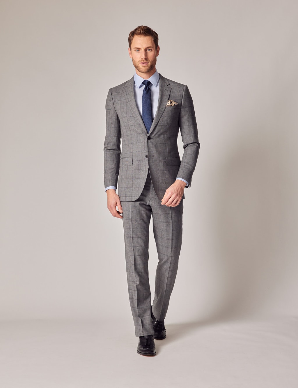 Slim Fit Pure Wool Check Suit Jacket image 2