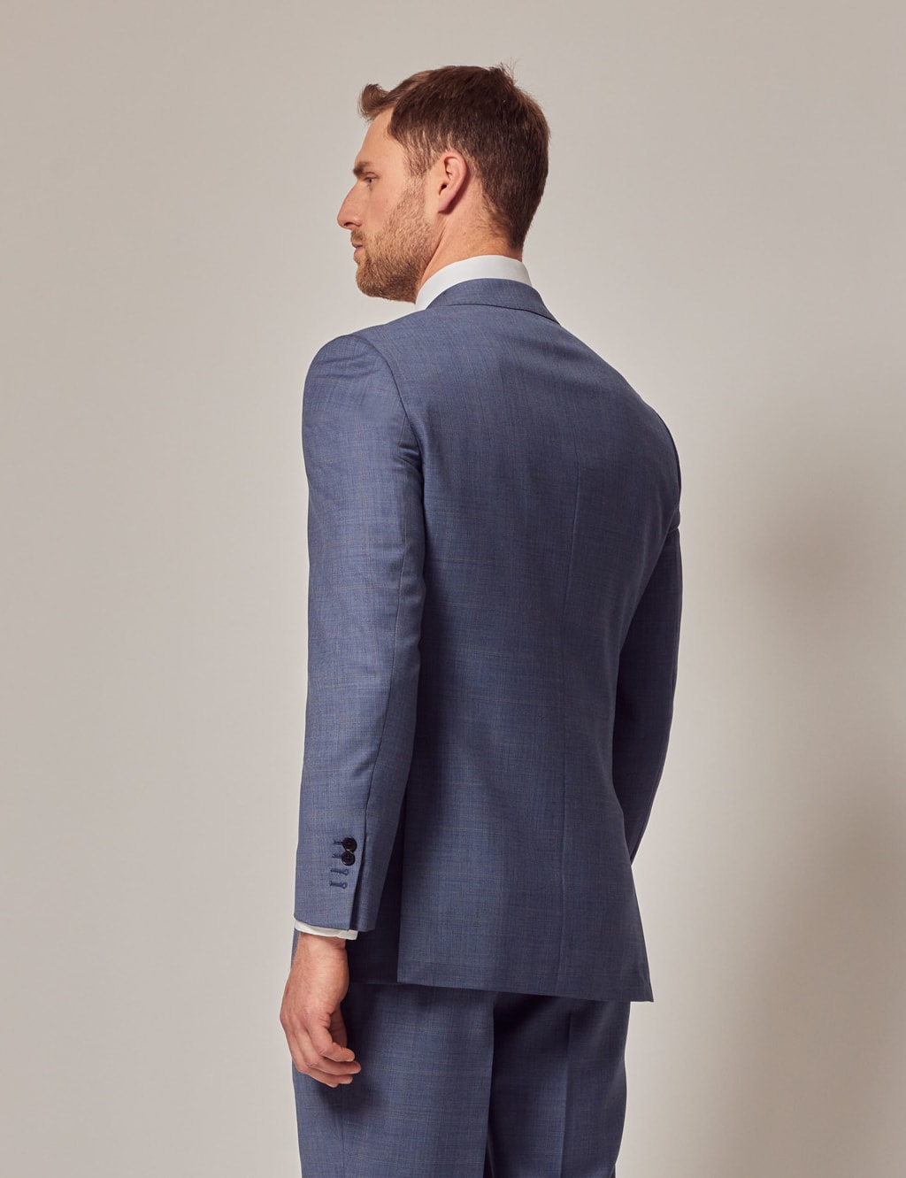 Regular Fit Pure Wool Check Suit Jacket image 4