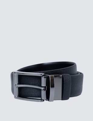 Leather Textured Reversible Belt | Hawes & Curtis | M&S