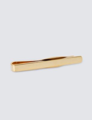 Hawes & Curtis Mens Gold Plated Tie Slide, Gold