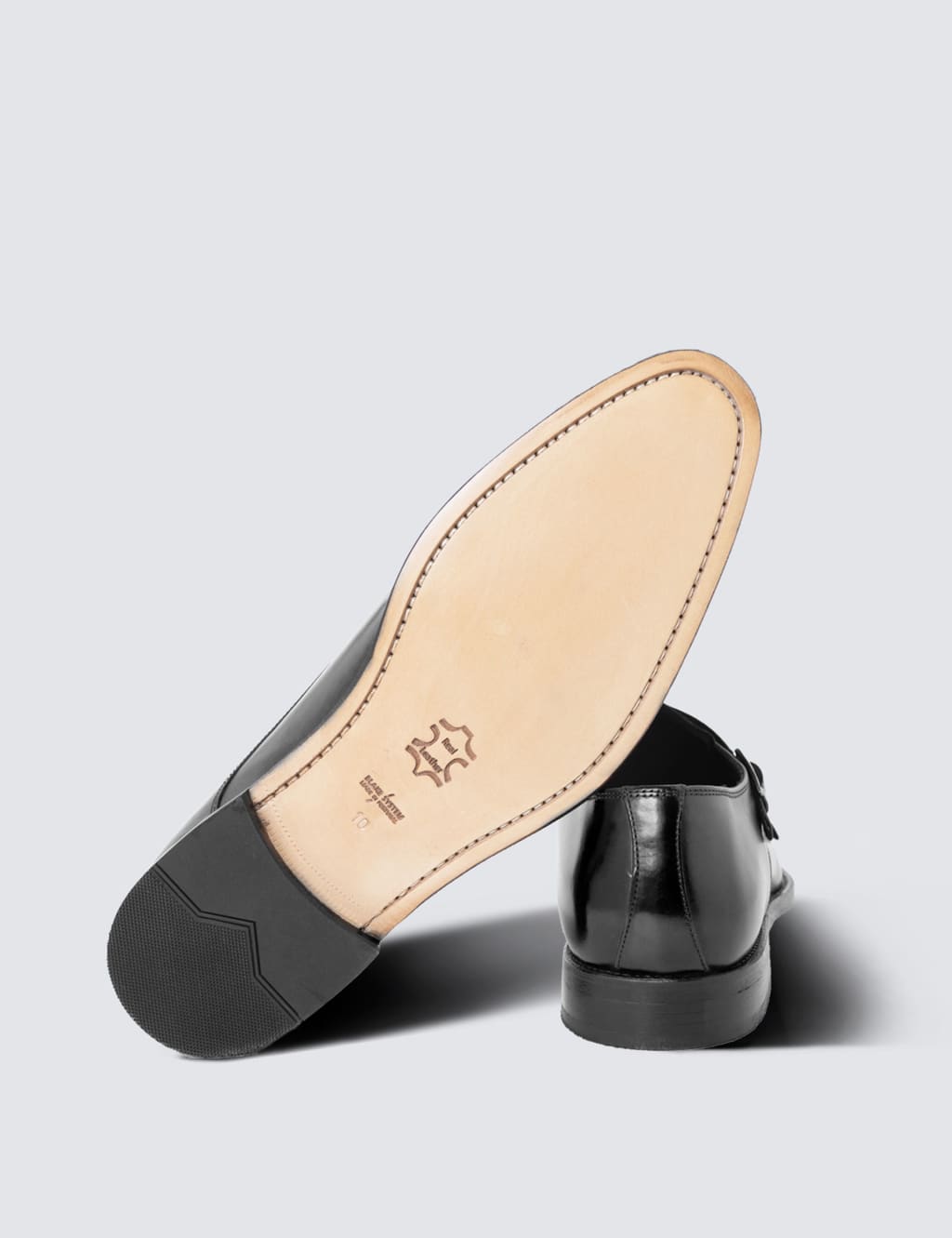 Wide Fit Leather Double Monk Strap Shoes image 4