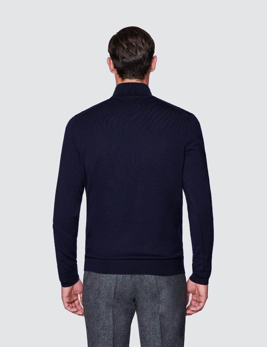 Pure Fine Merino Wool Half Zip Jumper image 2