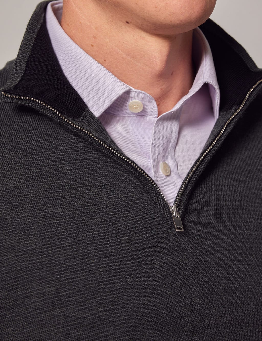 Pure Fine Merino Wool Half Zip Jumper image 5
