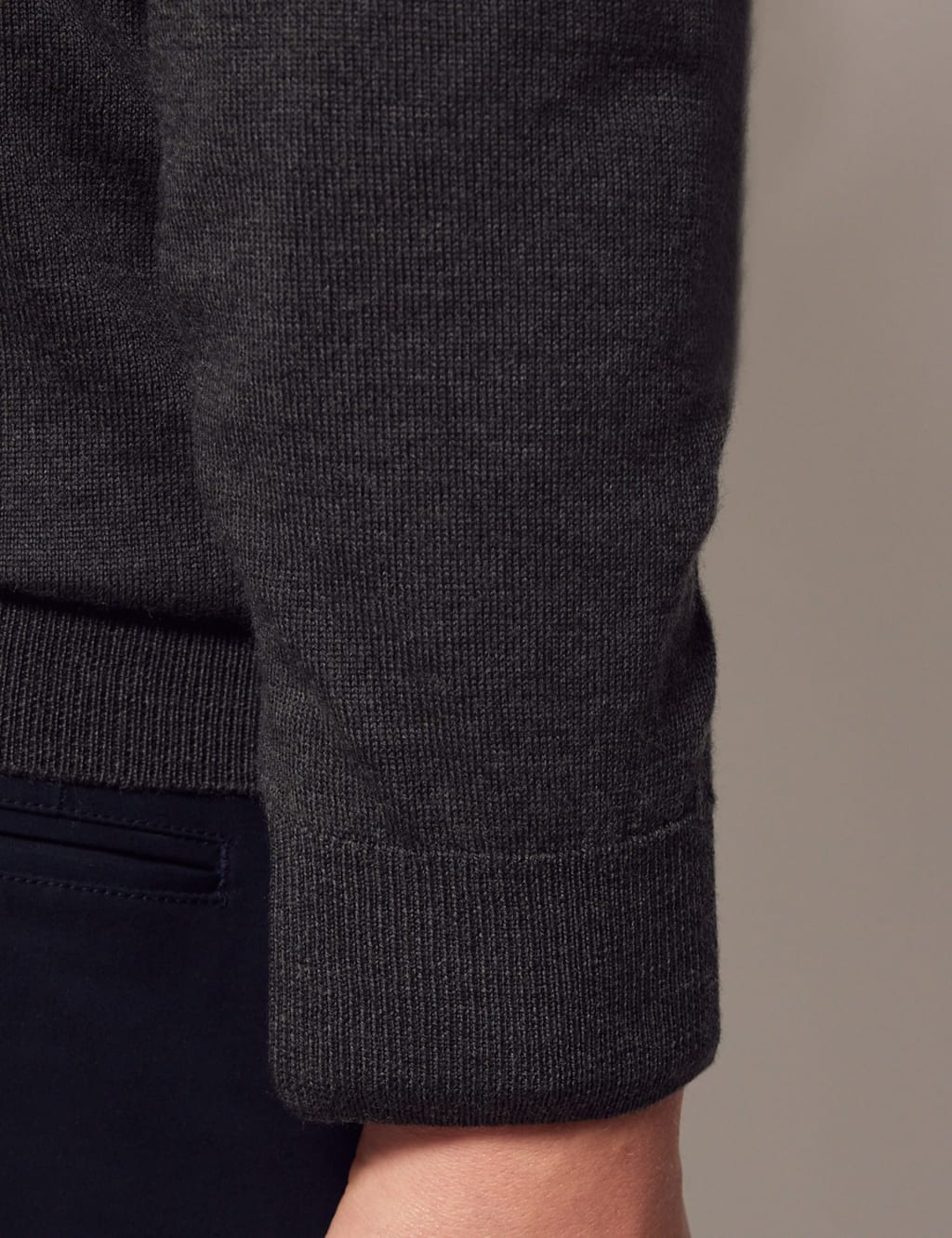 Pure Fine Merino Wool Half Zip Jumper image 6