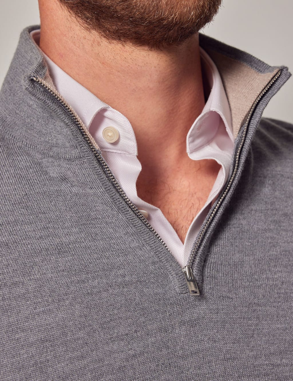 Pure Fine Merino Wool Half Zip Jumper image 5