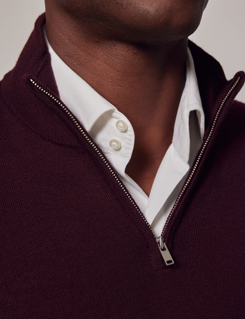 Pure Fine Merino Wool Half Zip Jumper image 5