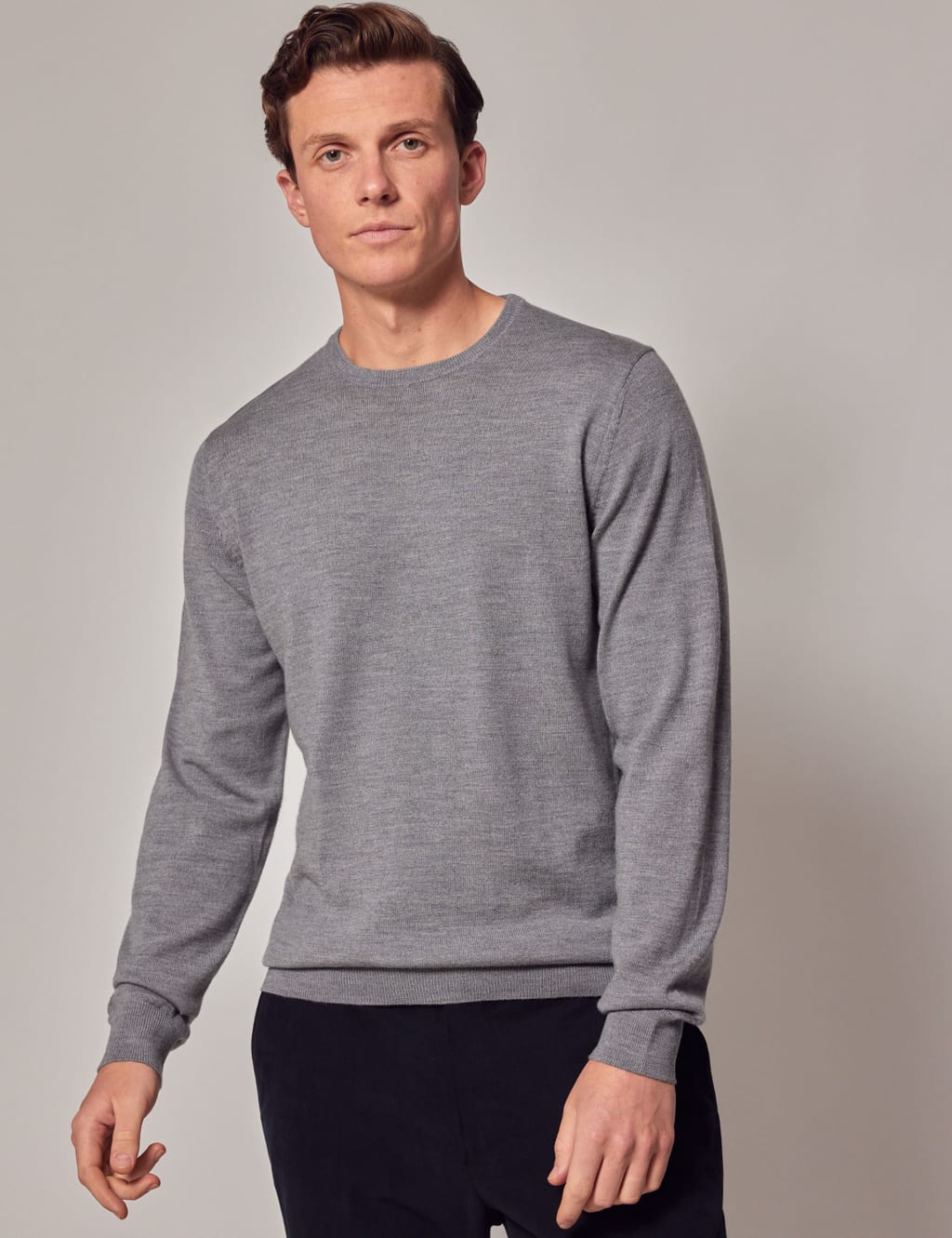 Pure Merino Wool Crew Neck Jumper image 1