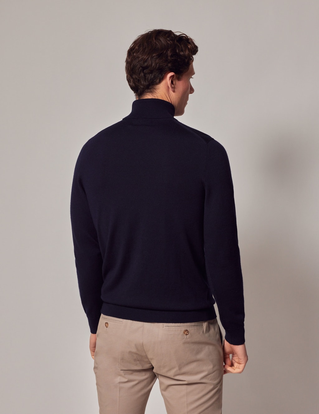 Pure Merino Wool Roll Neck Jumper image 3