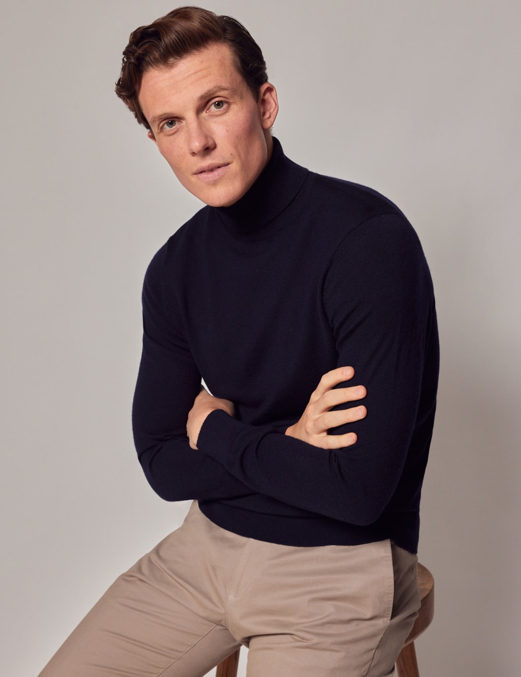 Pure Merino Wool Roll Neck Jumper image 5
