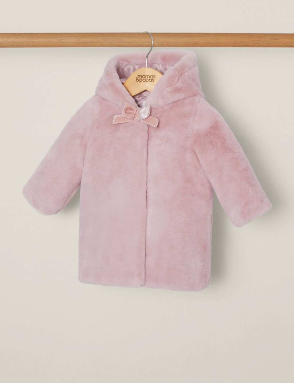Pink Faux Fur Coat (3 Mths-3 Yrs) image 4