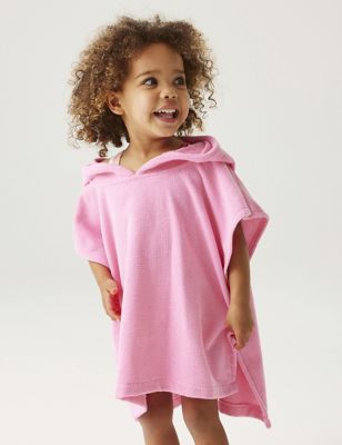 Regatta Girls Hooded Animal Towel Robe (1-6 Yrs) - 1-3 Y - Pink Mix, Pink Mix
