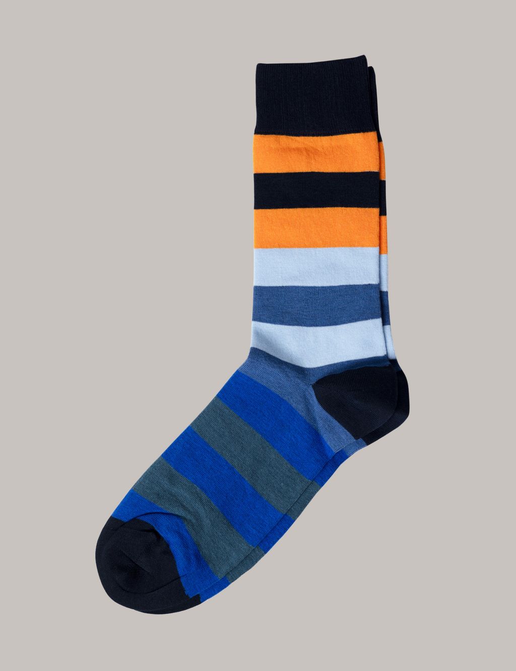 Striped Cotton Rich Socks
