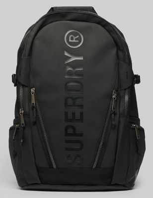 Superdry Womens Zip Detail Backpack - Black, Black