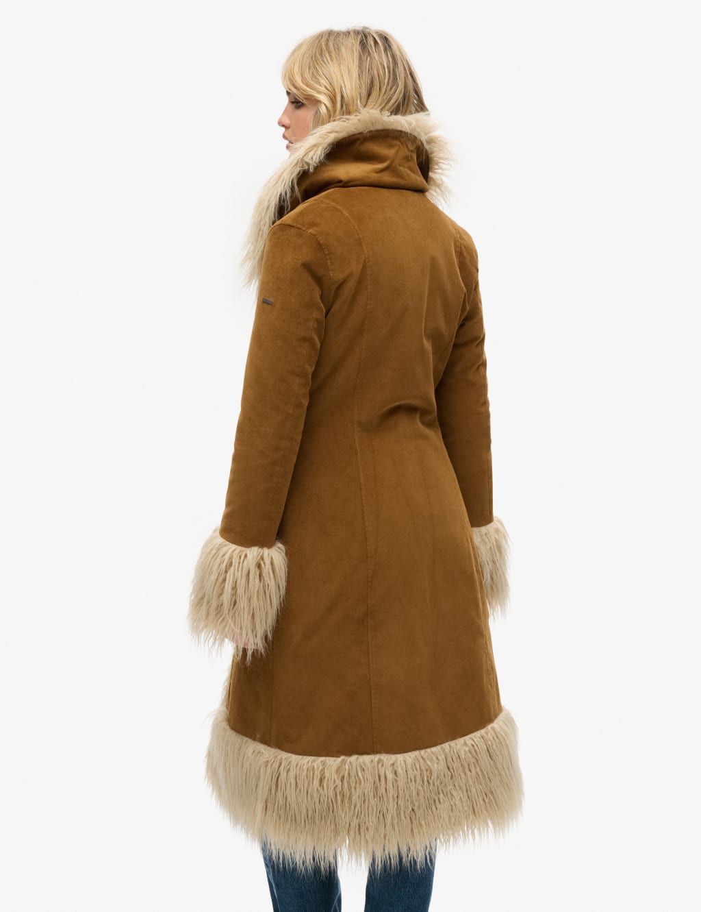 Faux Fur Lined Longline Coat image 4