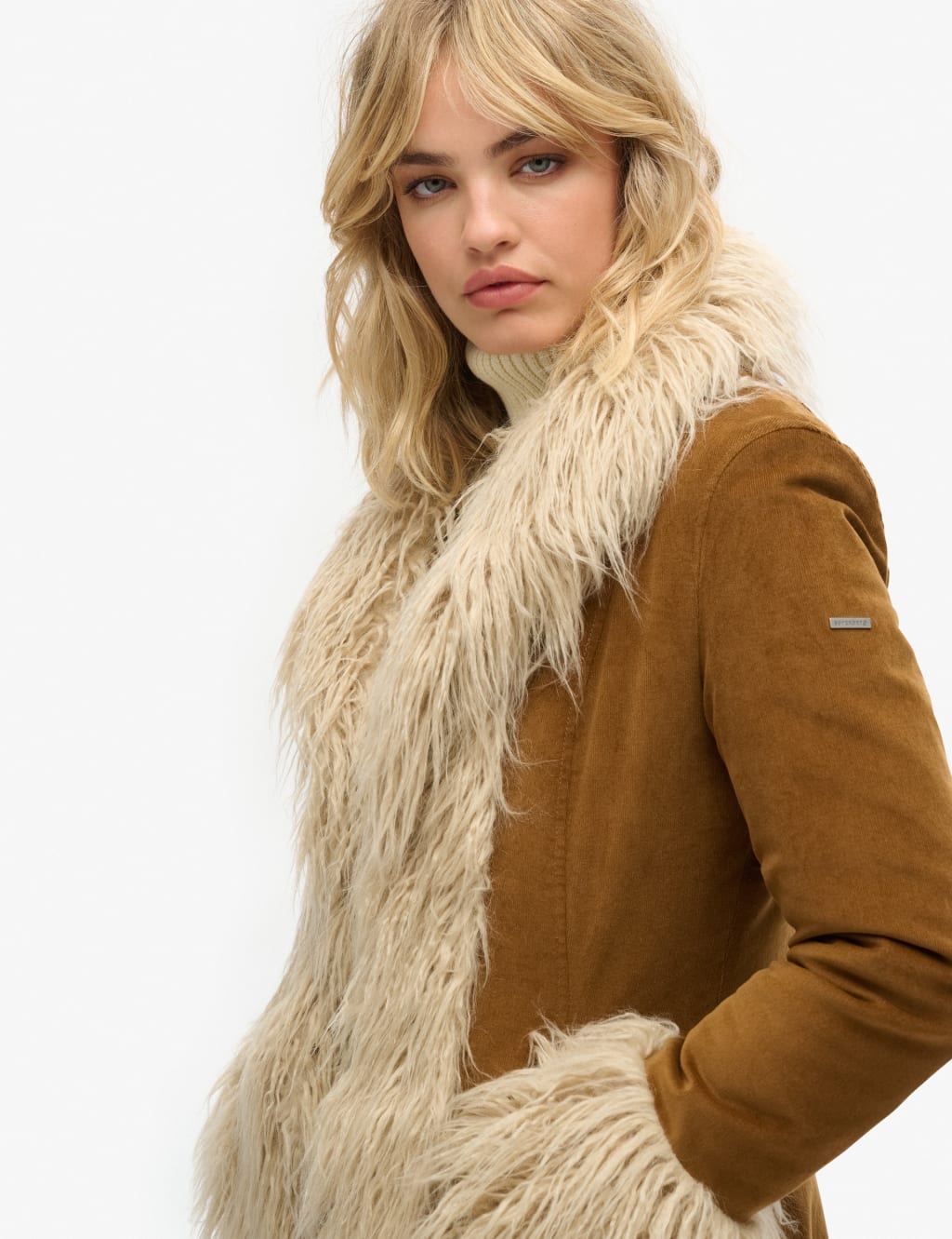 Faux Fur Lined Longline Coat image 5