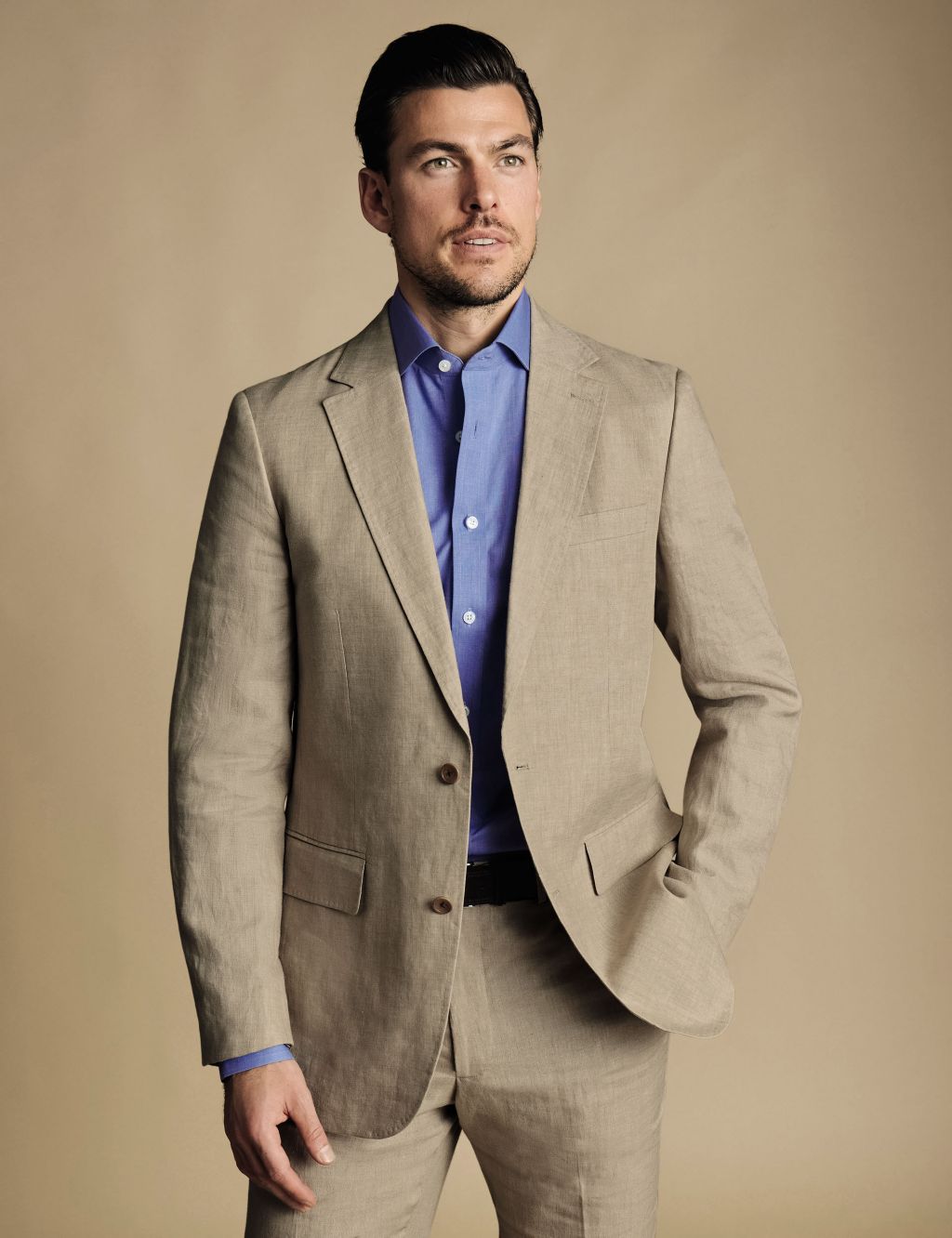 Slim Fit Pure Linen Suit Jacket