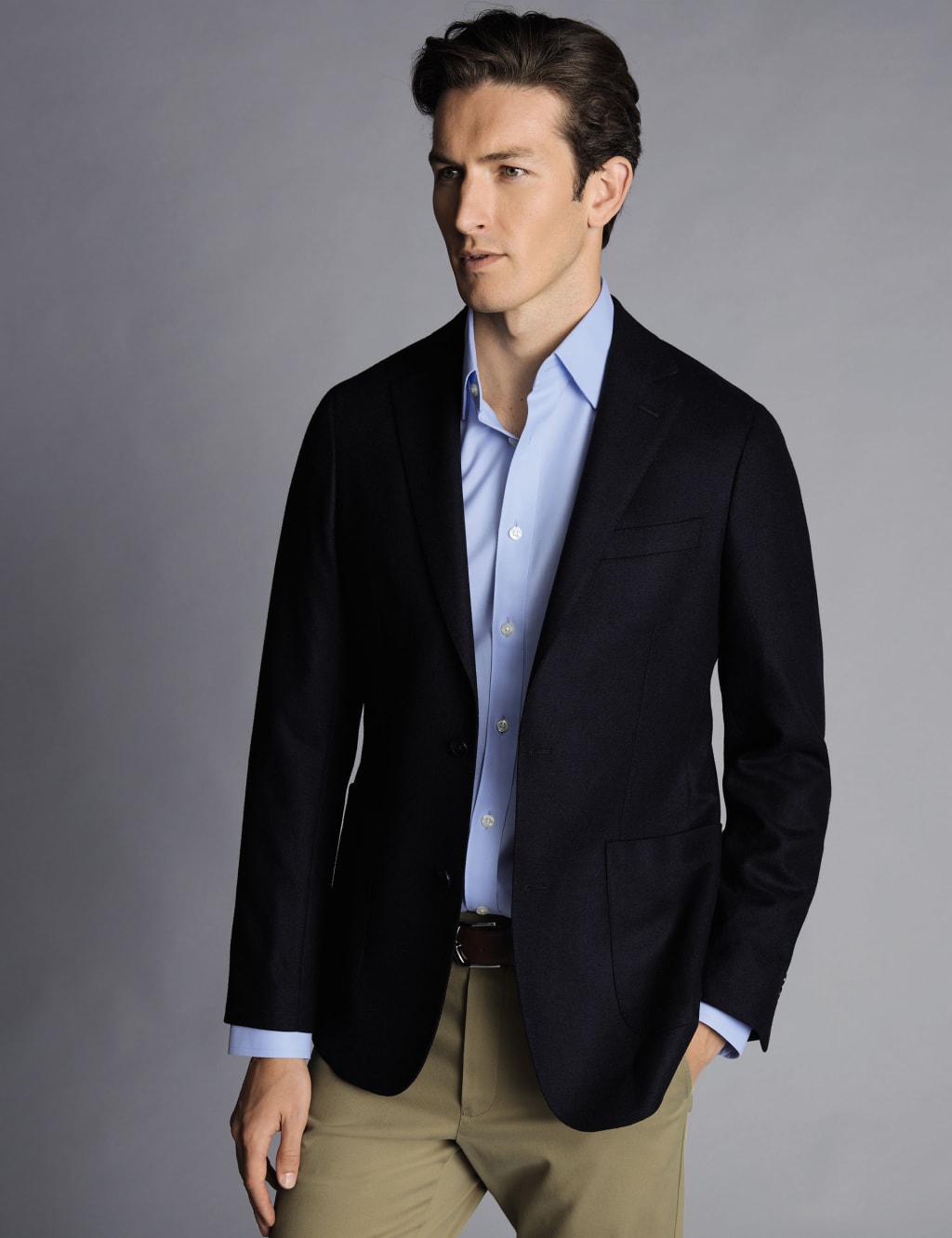 Slim Fit Pure Wool Twill Blazer