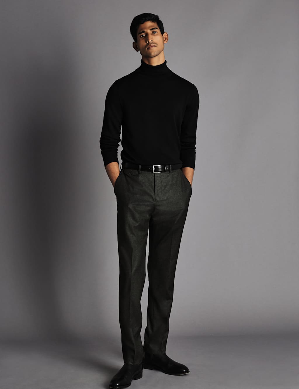 Pure Merino Wool Roll Neck Jumper image 3