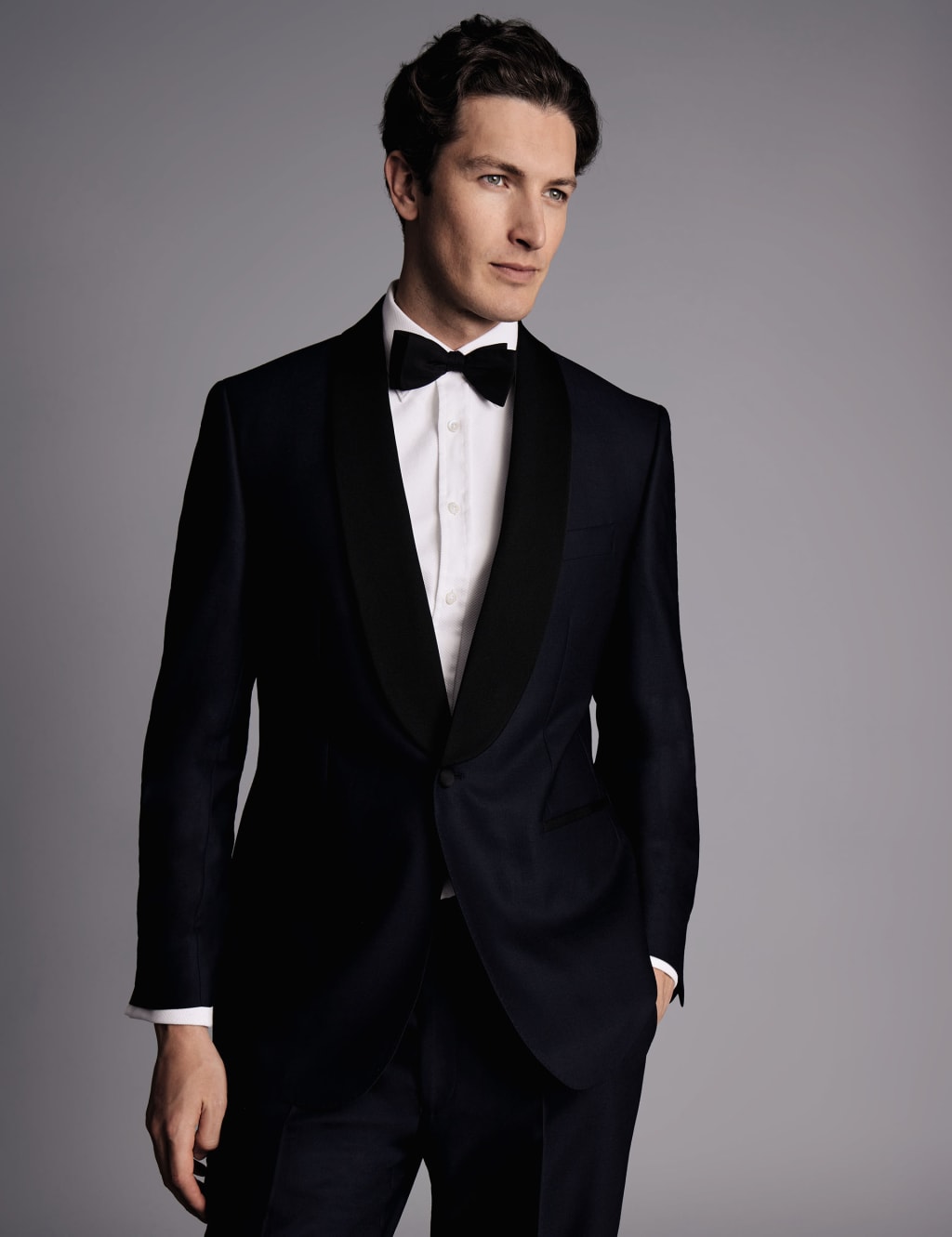 Slim Fit Pure Wool Tuxedo Jacket