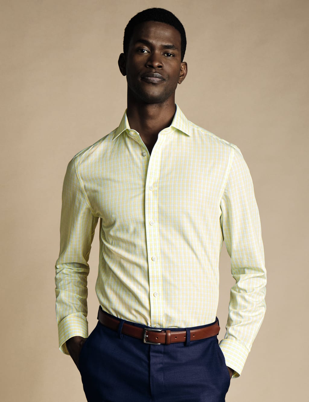 Mens yellow dress shirts cheap