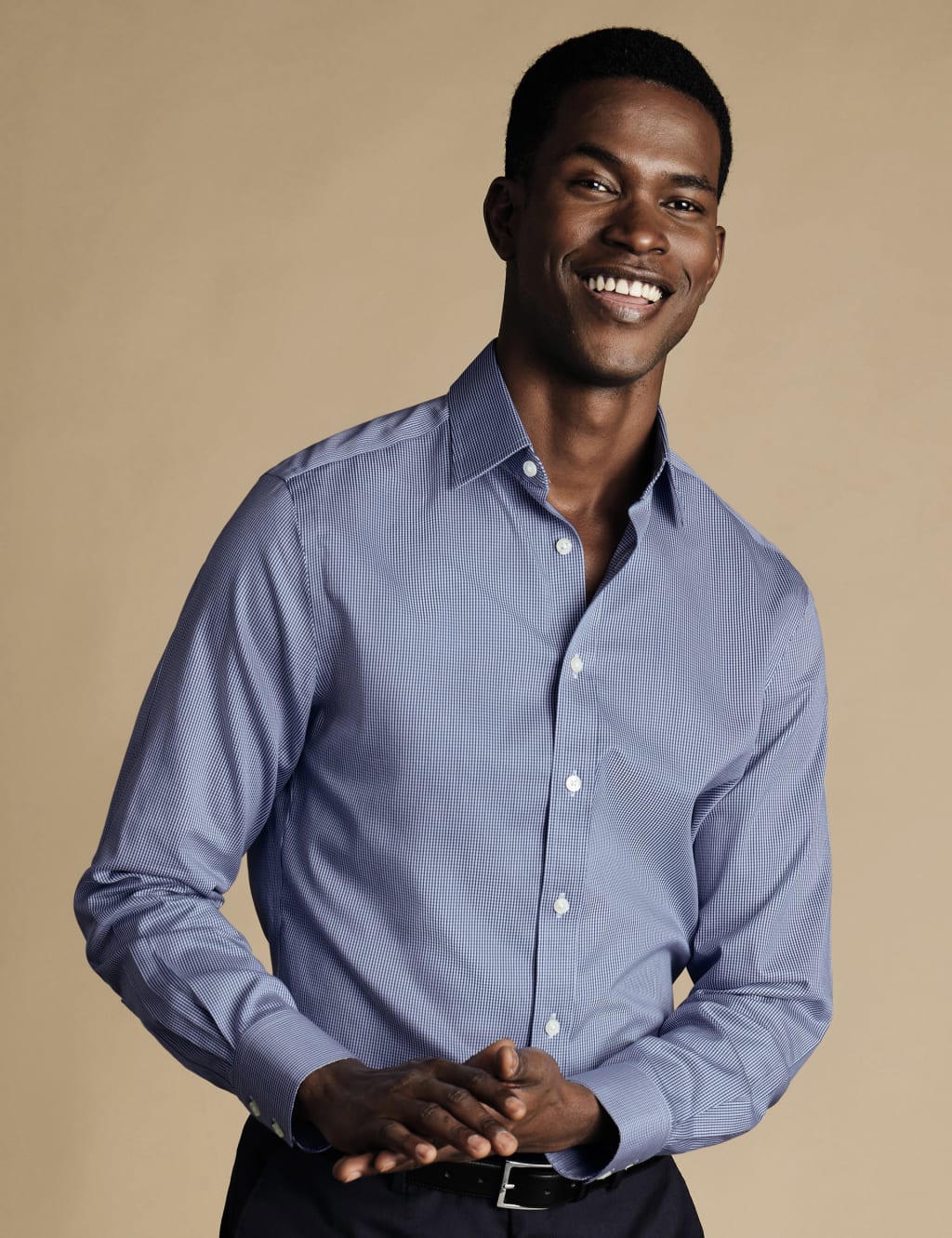 Slim Fit Non Iron Twill Check Shirt