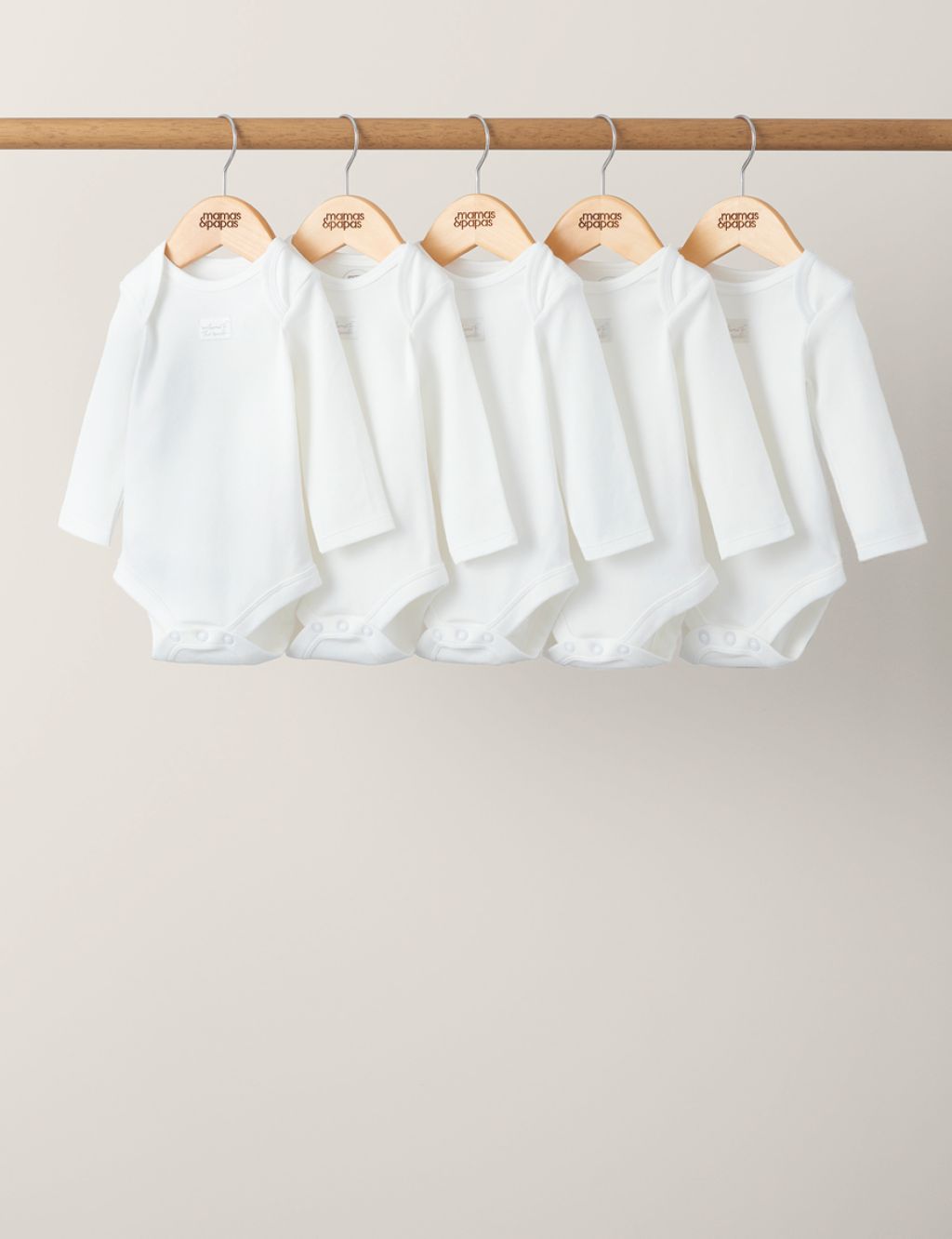 5pk Pure Cotton Bodysuits (7lbs-2 Yrs)