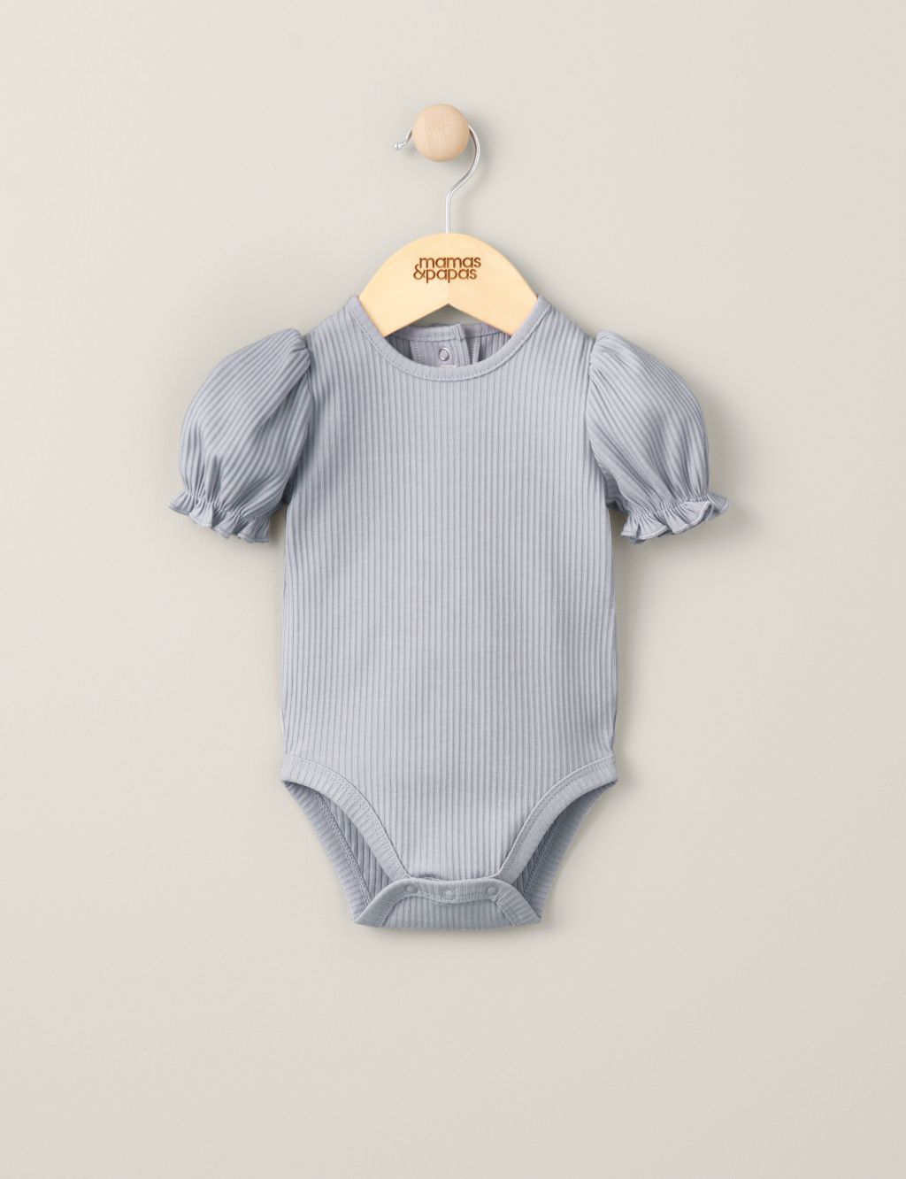 Pure Cotton Ribbed Bodysuit (0-3 Yrs)