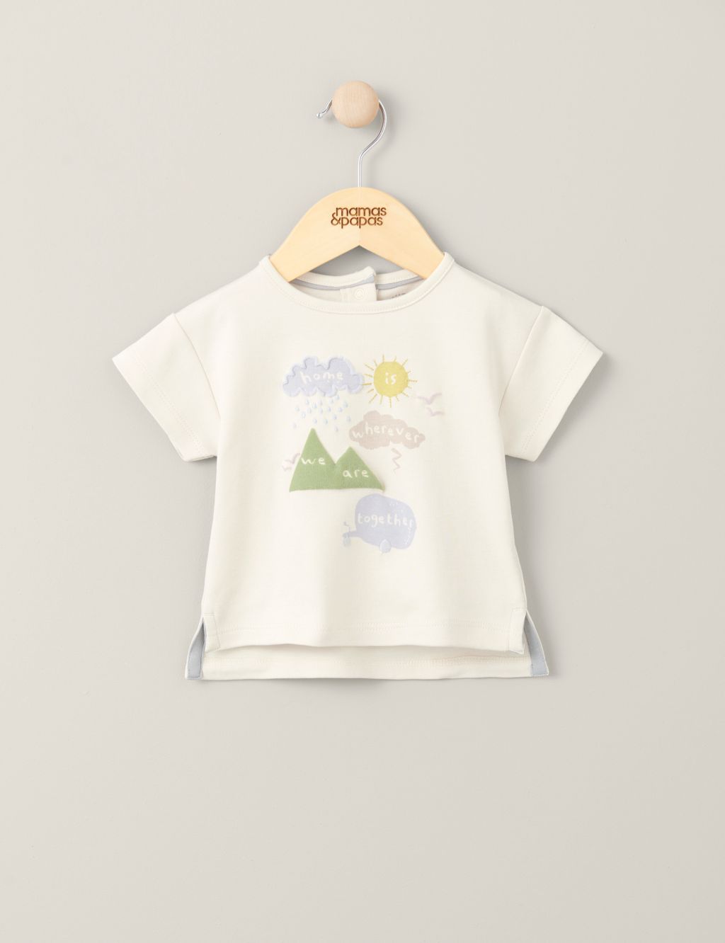 Pure Cotton Slogan T-Shirt (0-36 Mths)