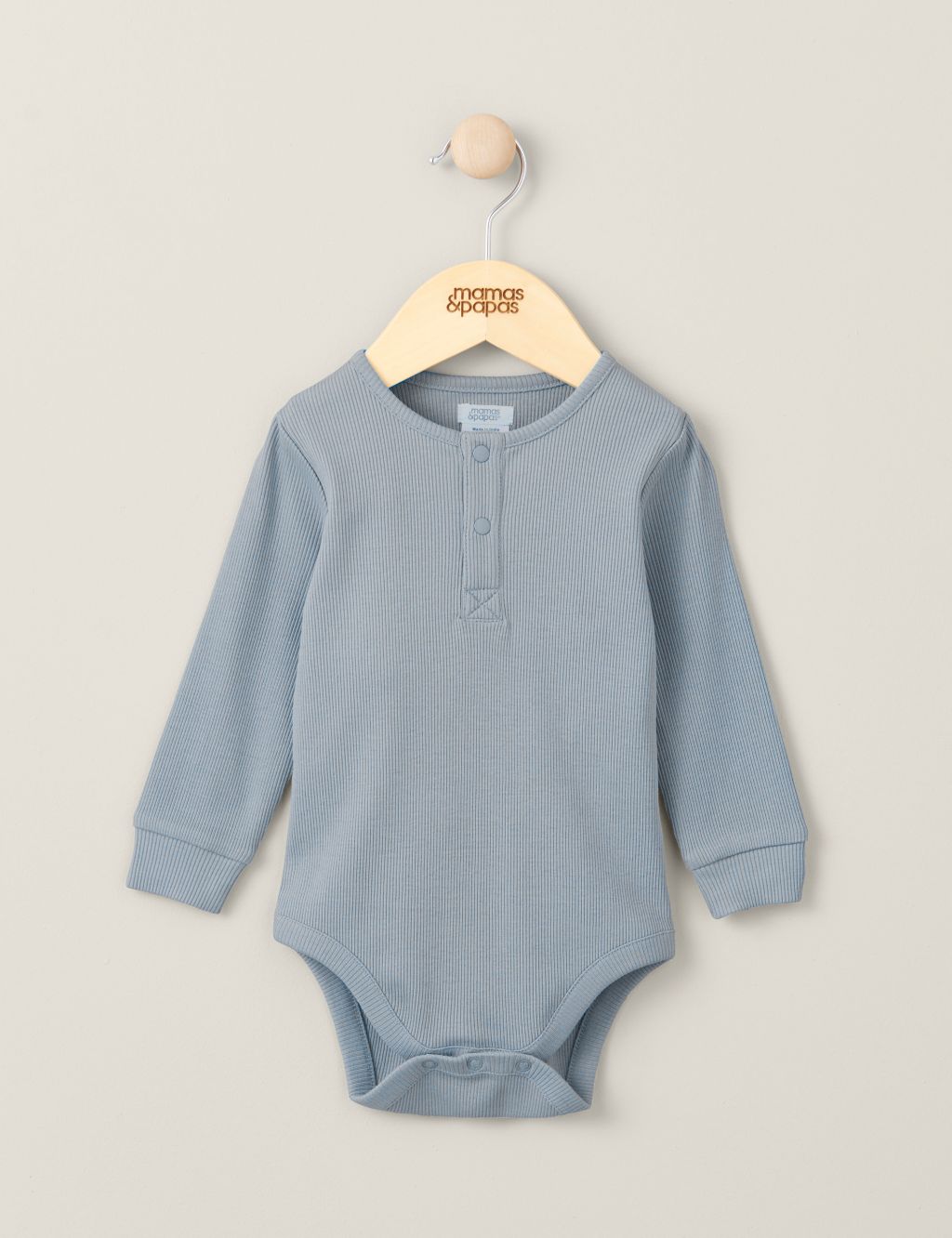 Pure Cotton Ribbed Bodysuit (0-3 Yrs)