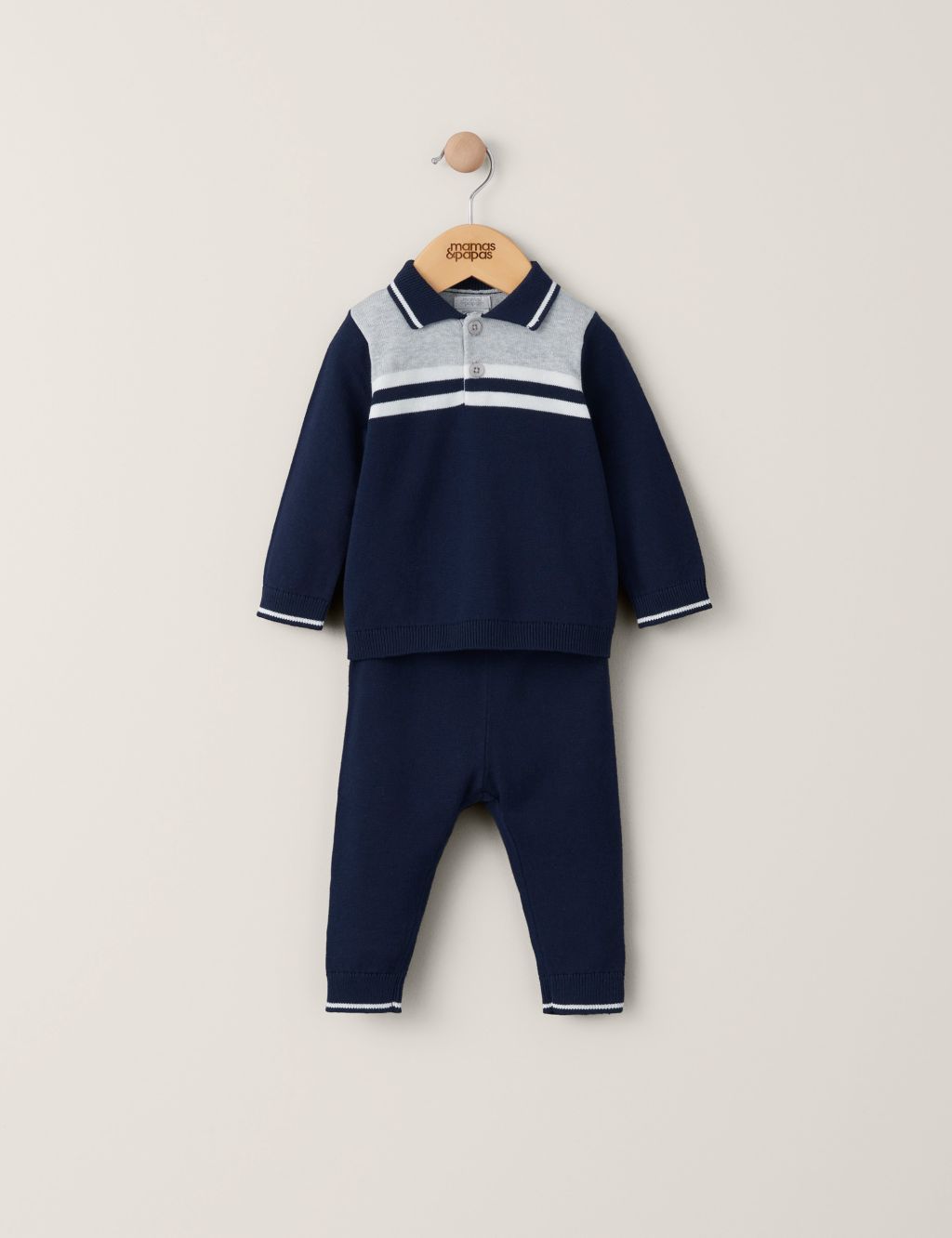 2pc Pure Cotton Knitted Outfit (0-2 Yrs)