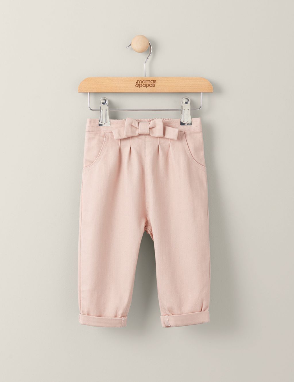Cotton Rich Bow Trousers (0-3 Yrs)
