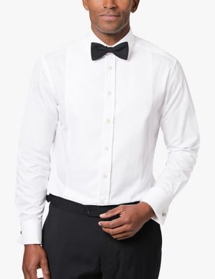 Charles Tyrwhitt Men's Slim Fit Dinner Shirt - 15.534 - White, White