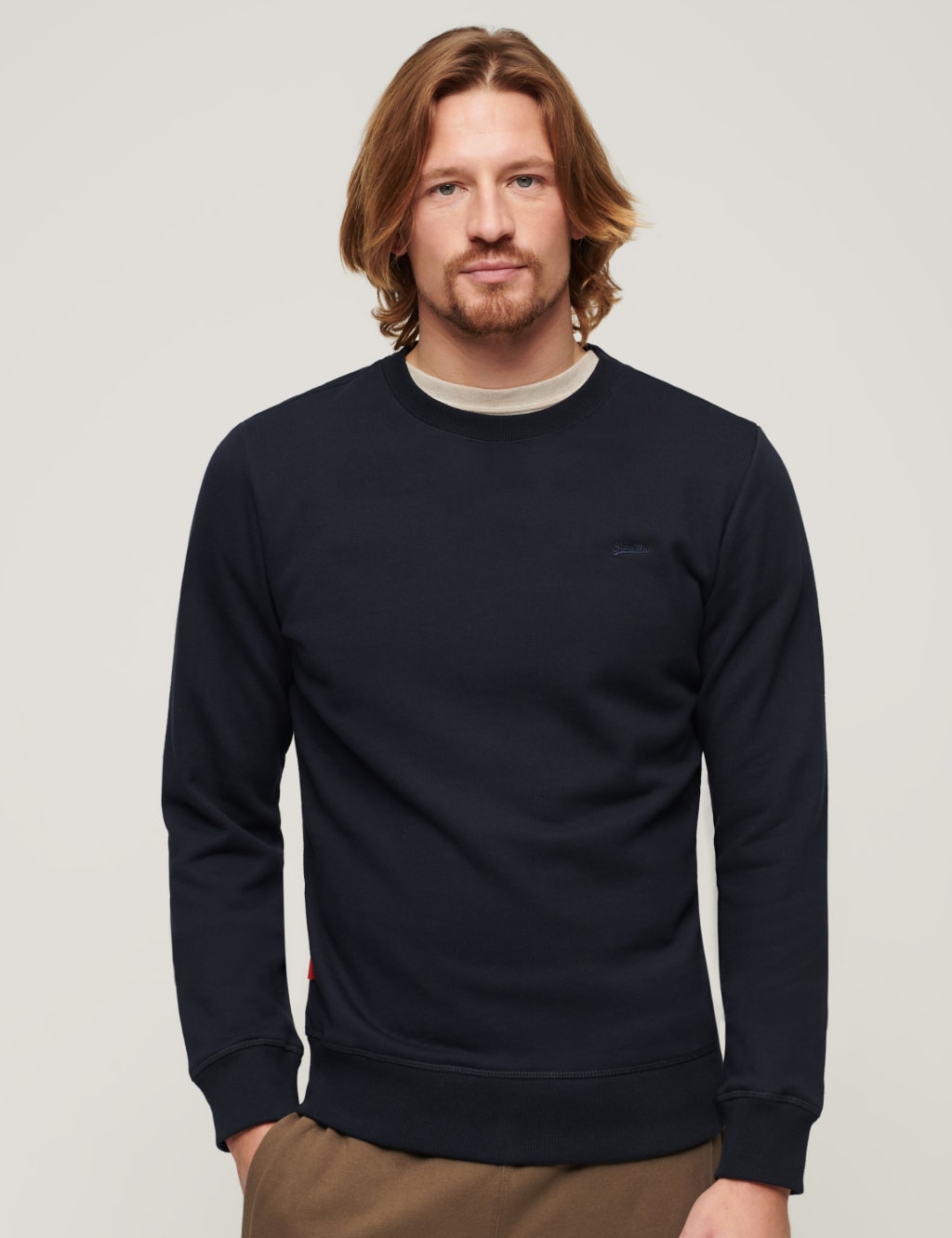 Pure Cotton Crew Neck Jumper