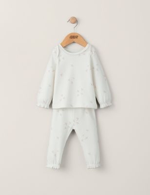 Mamas & Papas Girls Pure Cotton Bird Pyjamas (6 Mths-3 Yrs) - 2-3 Y - Cream, Cream