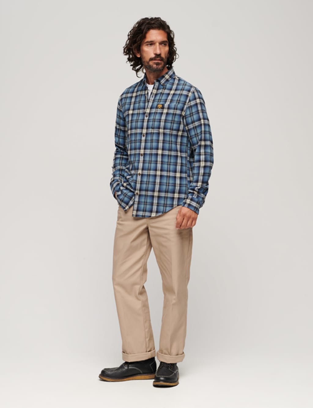 Organic Cotton Check Flannel Shirt image 3
