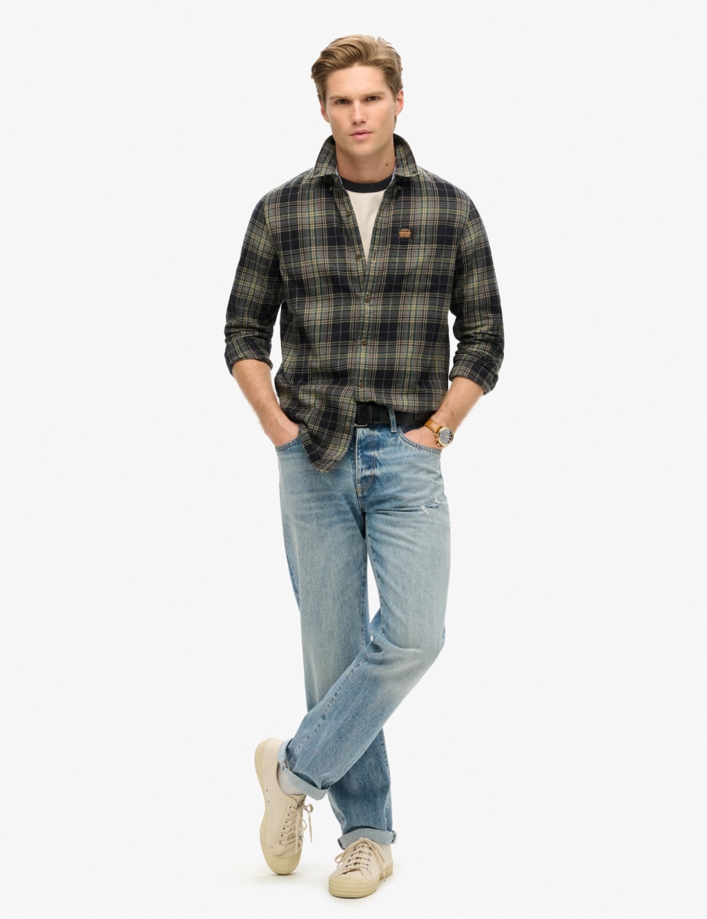Organic Cotton Check Flannel Shirt image 5