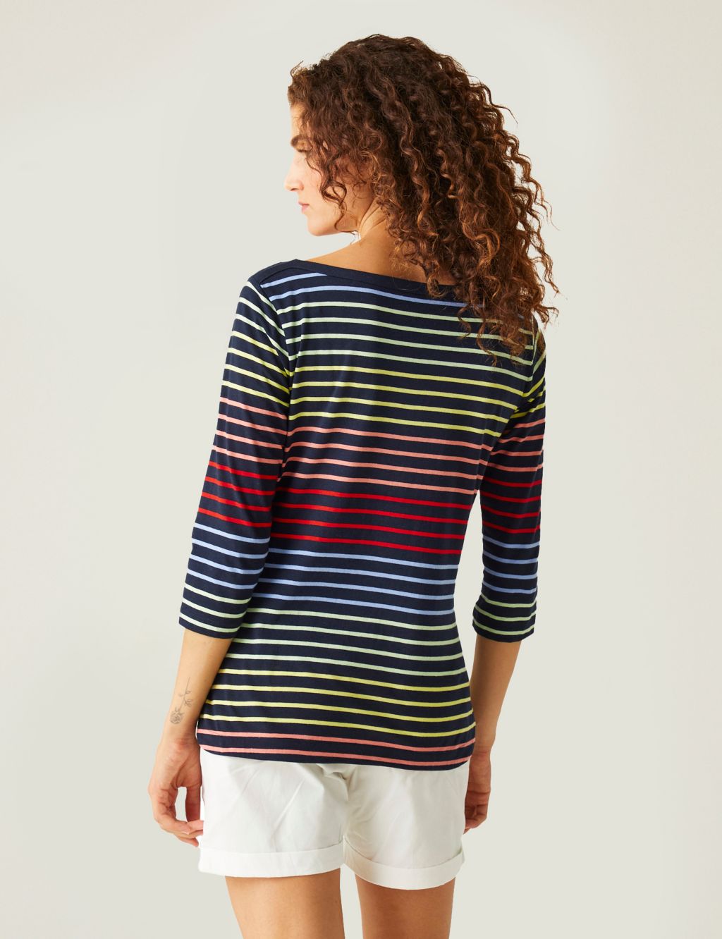 Bayletta Cotton Blend Striped T-Shirt image 4