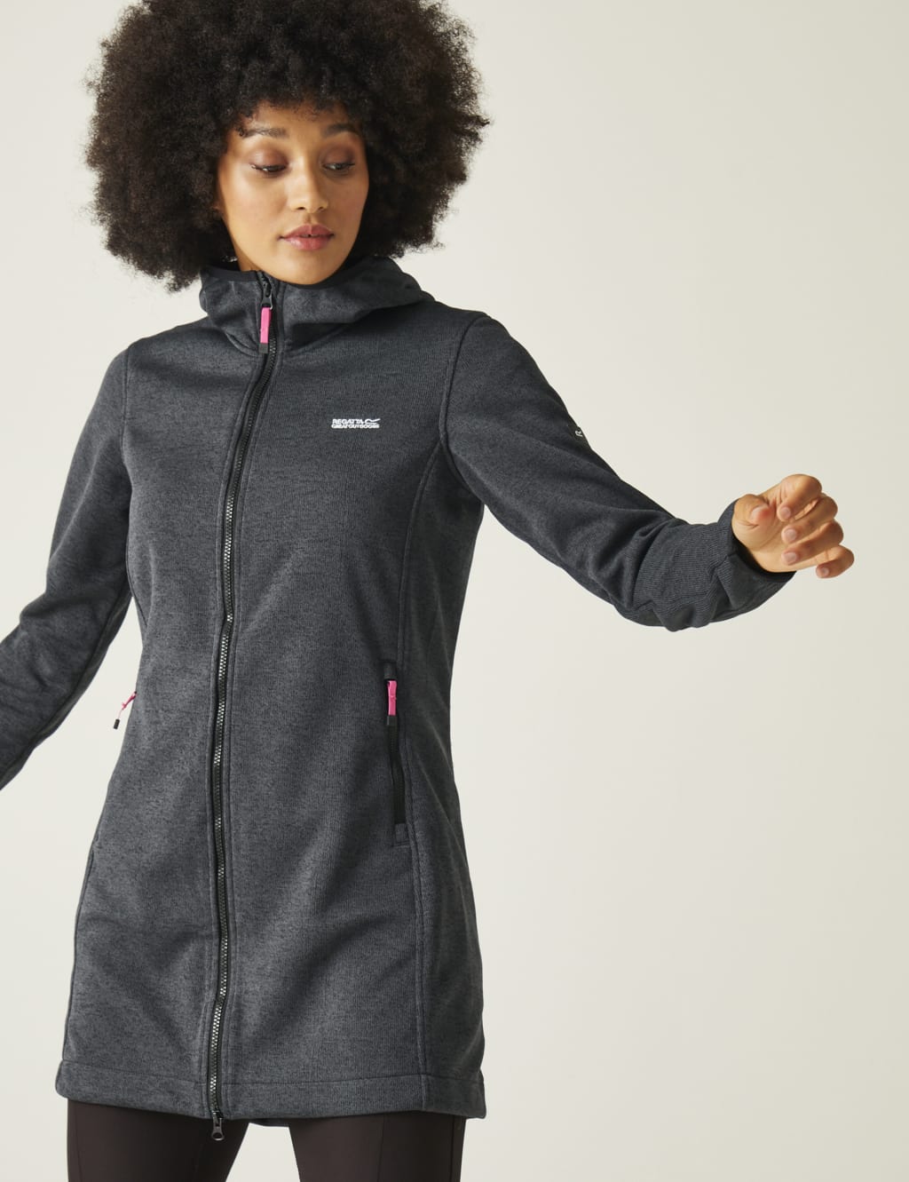 Long shop hooded fleece
