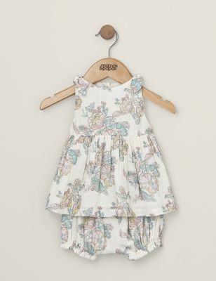 Mamas & Papas Newborn Boy's 2pc Pure Cotton Floral Outfit (0-3 Yrs) - 3-6 M - Multi, Multi