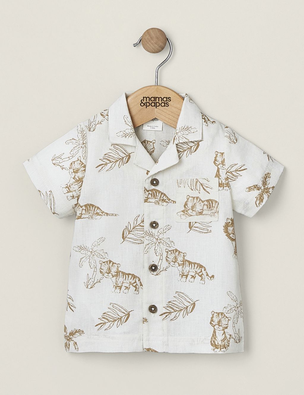 Pure Cotton Jungle Print Shirt (0-3 Yrs)