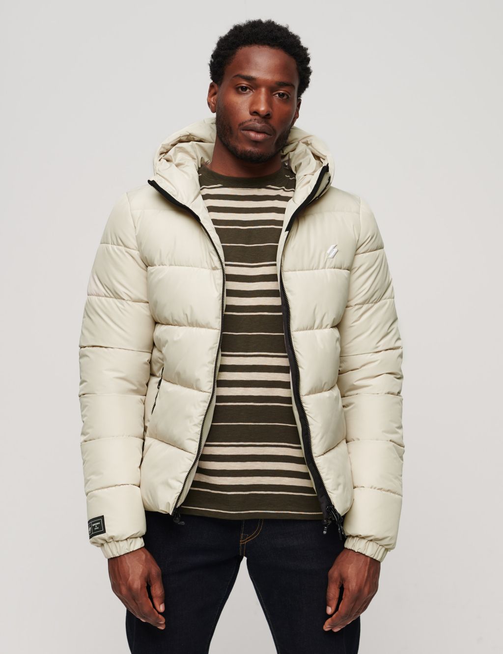 Quilted Padded Hooded Puffer Jacket image 1