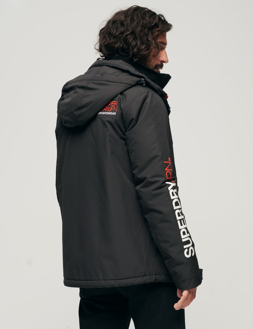 Padded Hooded Windbreaker Jacket image 4