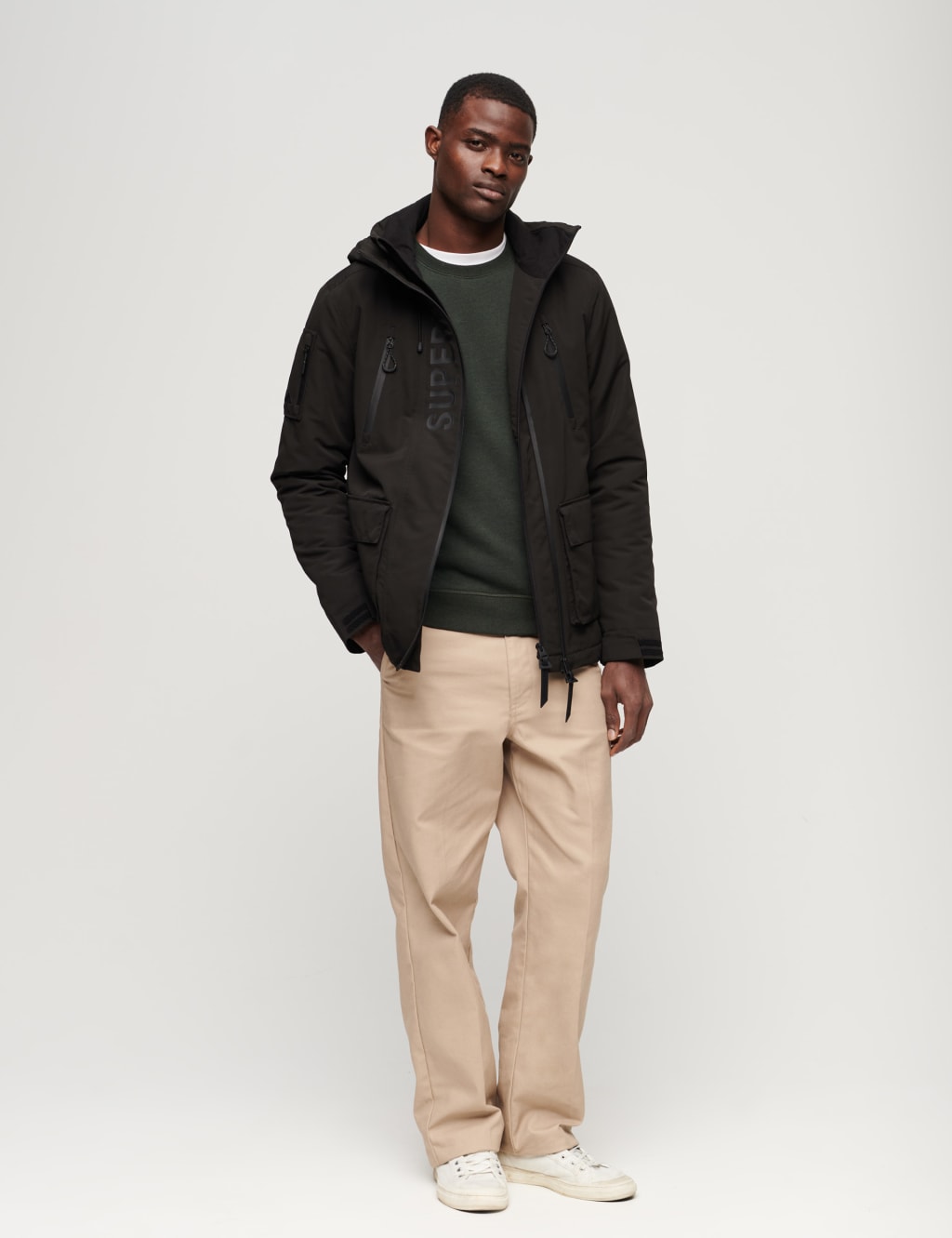 Hooded Utility Windbreaker Jacket image 3
